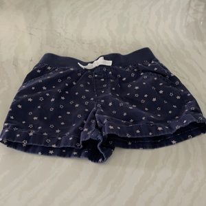 Girls Navy and Stars shorts